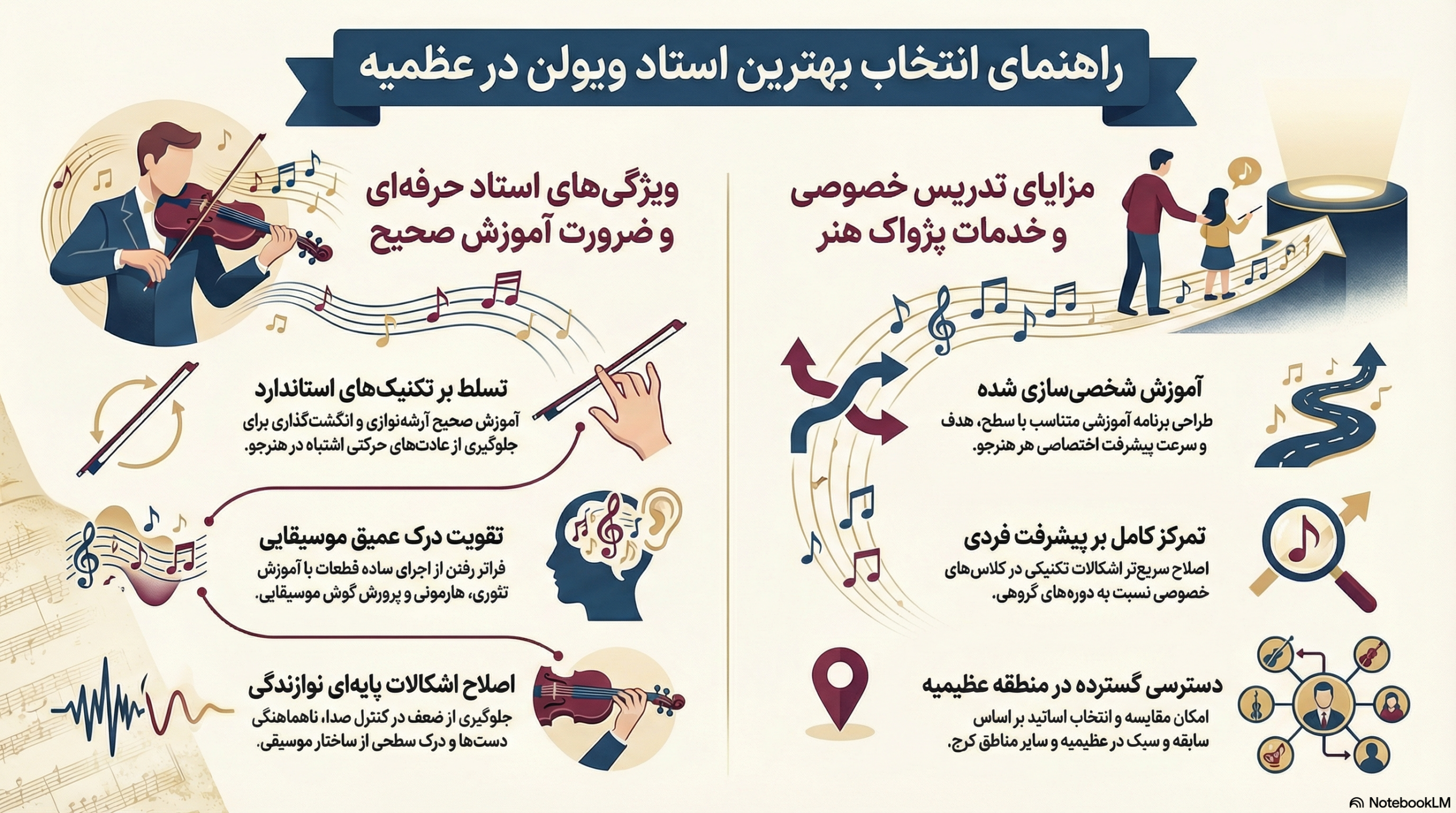 بهترین استاد ویولن در عظیمیه کرج