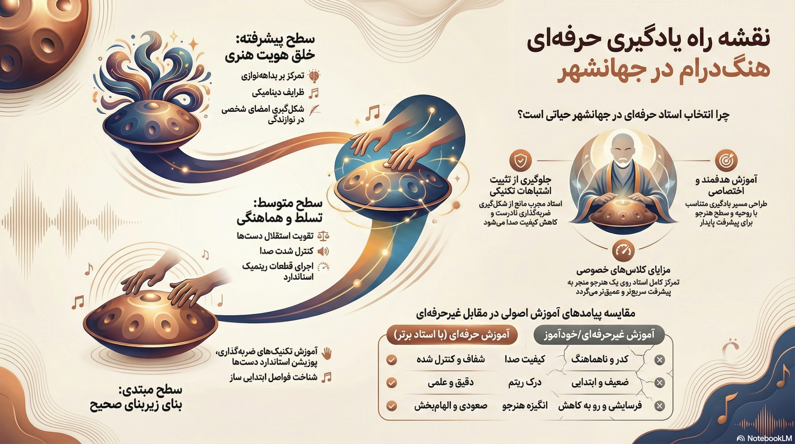 بهترین استاد هنگ‌درام در جهانشهر | آموزش حرفه‌ای ساز هنگ‌درام