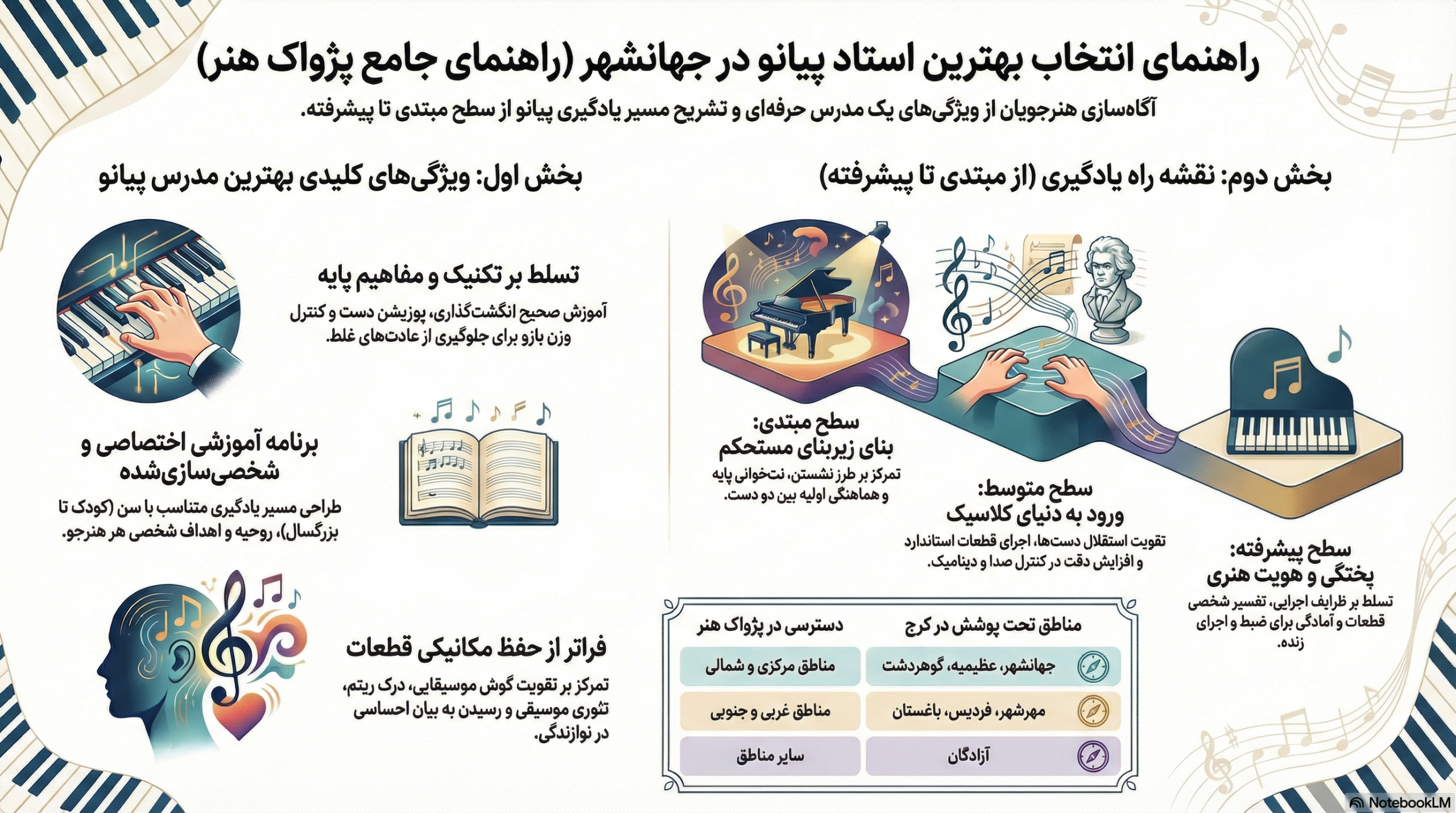 بهترین استاد پیانو در جهانشهر| آغاز مسیری جدی در موسیقی